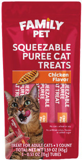 Family Pet Squeezable Puree Cat Treats