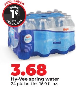Hy-Vee spring water