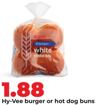 Hy-Vee burger or hot dog buns