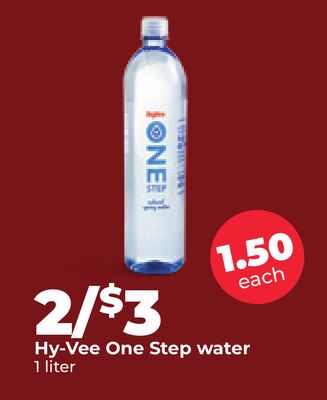 Hy-Vee One Step water
