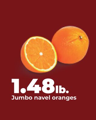 Jumbo navel oranges