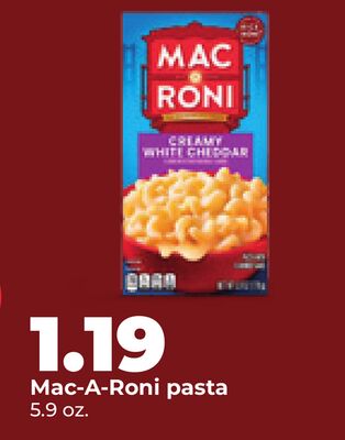 Mac-A-Roni pasta