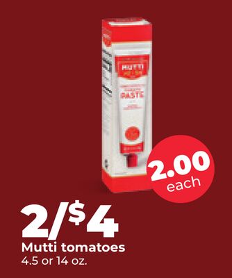 Mutti tomatoes