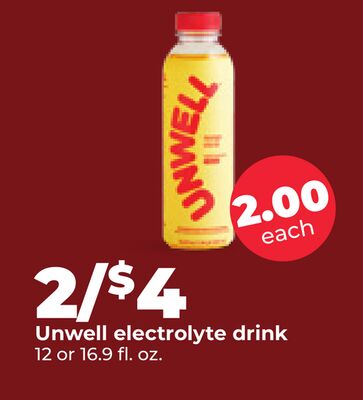 Unwell electrolyte drink