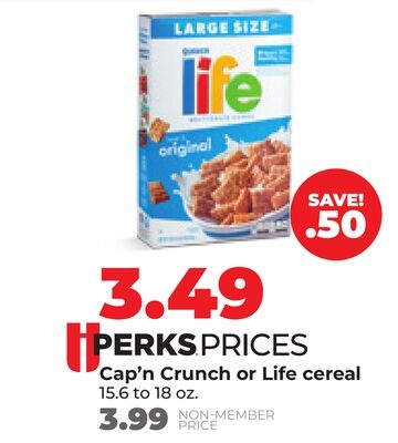 Cap'n Crunch or Life cereal
