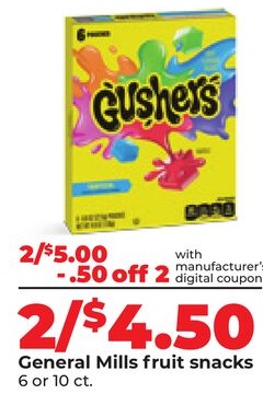 General Mills fruit snacks