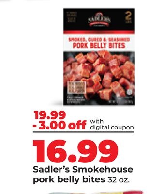 Sadler's Smokehouse pork belly bites