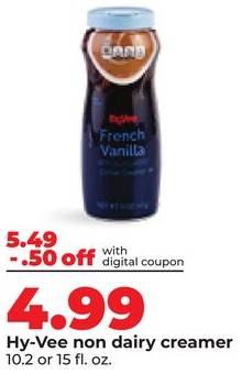 Hy-Vee non dairy creamer