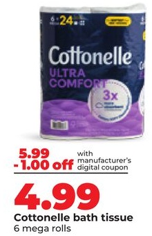 Cottonelle bath tissue