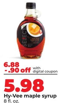 Hy-Vee maple syrup