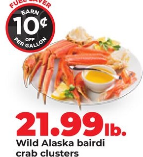 Wild Alaska bairdi crab clusters