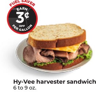 Hy-Vee harvester sandwich