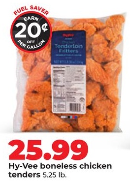 Hy-Vee boneless chicken tenders