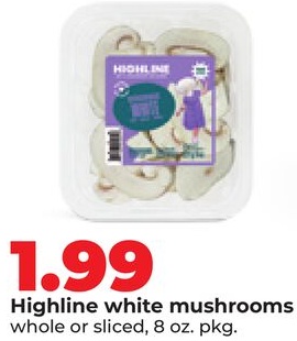 Highline white mushrooms