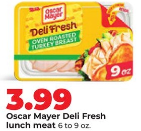 Oscar Mayer Deli Fresh lunch meat