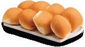 Bakery-fresh hamburger or hot dog buns