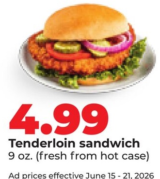 Tenderloin sandwich