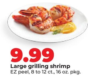 Large grilling shrimp