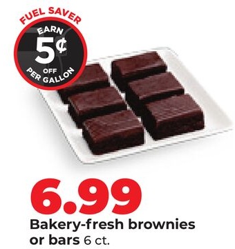 Bakery-fresh brownies or bars