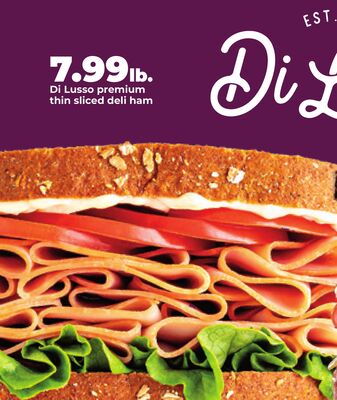 Di Lusso premium thin sliced deli ham
