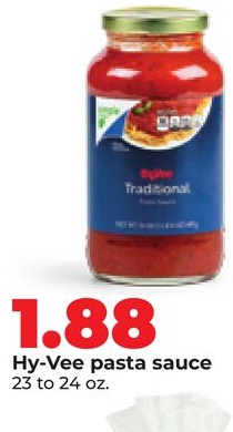 Hy-Vee pasta sauce