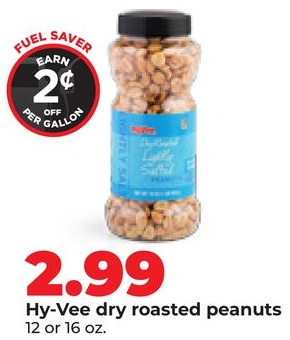 Hy-Vee dry roasted peanuts