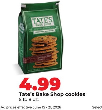 Tate's Bake Shop cookies