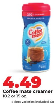 Coffee mate creamer