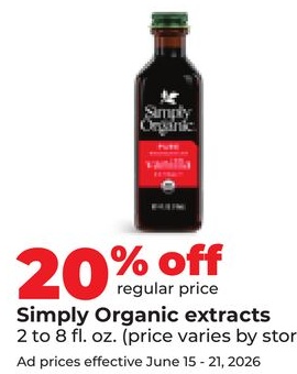Simply Organic extracts
