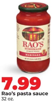 Rao's pasta sauce