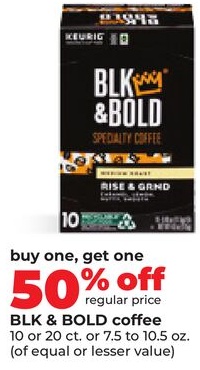 BLK & BOLD coffee