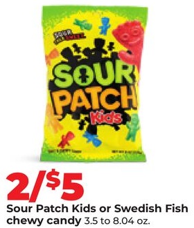 Sour Patch Kids or Swedish Fish