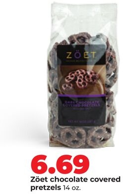 Zöet chocolate covered pretzels