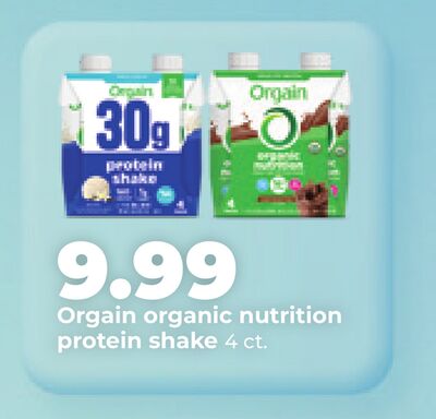 Orgain organic nutrition protein shake