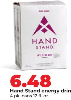 Hand Stand energy drinks
