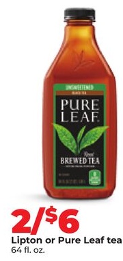 Lipton or Pure Leaf tea