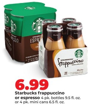 Starbucks frappuccino or espresso