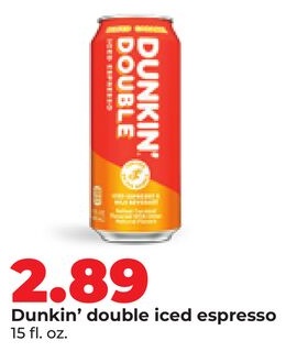 Dunkin' double iced espresso
