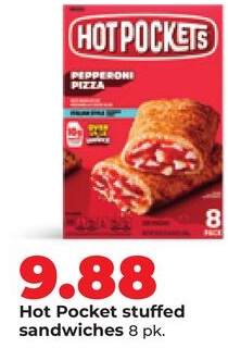 Hot Pocket stuffed sandwiches
