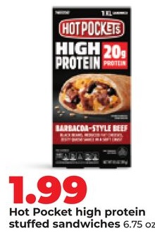 Hot Pocket high protein stuffed sandwiches