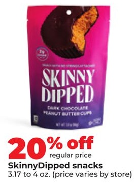 SkinnyDipped snacks