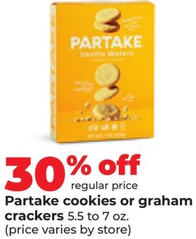 Partake cookies or graham crackers