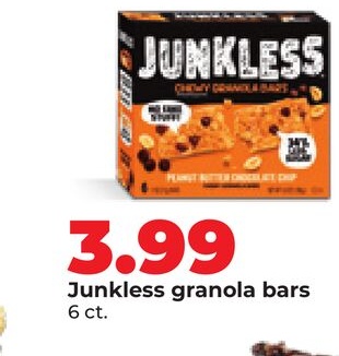 Junkless granola bars