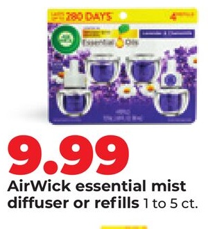 AirWick essential mist diffuser or refills