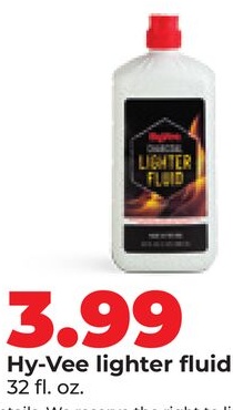 Hy-Vee lighter fluid
