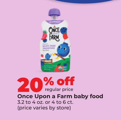 Once Upon a Farm baby food