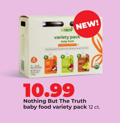 Nothing But The Truth baby food variety pack