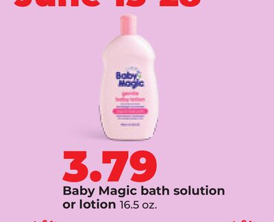 Baby Magic bath solution or lotion