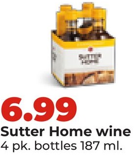 Sutter Home wine