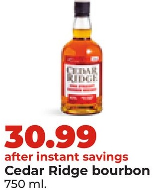 Cedar Ridge bourbon